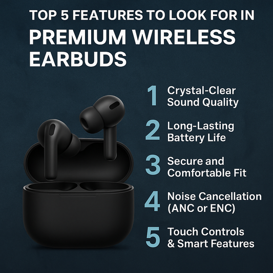 Top 5 Features to Look for in Premium Wireless Earbuds